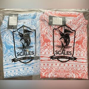 •NIP•{2} SCALES Offshore Country Club ‘MANGROVE SLAM’ Polo- LARGE
